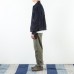 Mens 100% Cotton Solid Color Loose Comfy Straight Casual Pants