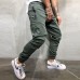 Mens Casual Multi Pockets Drawstring Elastic Waist Cargo Pants Mens Casual Multi Pockets Drawstring Elastic Waist Cargo Pants