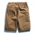 Summer Men's 100% Cotton Cargo Shorts Fashion Pure Color Leisure Beach Shorts Pants