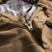 Summer Men's 100% Cotton Cargo Shorts Fashion Pure Color Leisure Beach Shorts Pants
