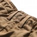 Summer Men's 100% Cotton Cargo Shorts Fashion Pure Color Leisure Beach Shorts Pants