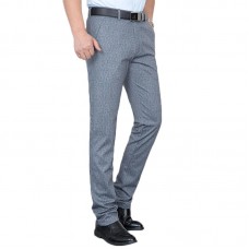 Men's Straight Slim Breathable Soft Casual Pants Casual Business Four-Sided Knit Stretch Trousers