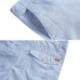 Men's Breathable Linen Cotton Shorts Summer Knee-Length Solid Color Casual Pants