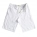 Men's Breathable Linen Cotton Shorts Summer Knee-Length Solid Color Casual Pants