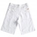 Men's Breathable Linen Cotton Shorts Summer Knee-Length Solid Color Casual Pants