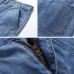 Mens Mid Rise Straight Legs Denim Shorts Big Pockets Summer Thin Jeans Mens Mid Rise Straight Legs Denim Shorts Big Pockets Summer Thin Jeans