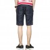 Mens Mid Rise Straight Legs Denim Shorts Big Pockets Summer Thin Jeans Mens Mid Rise Straight Legs Denim Shorts Big Pockets Summer Thin Jeans