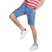 Mens Mid Rise Straight Legs Denim Shorts Big Pockets Summer Thin Jeans Mens Mid Rise Straight Legs Denim Shorts Big Pockets Summer Thin Jeans