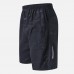 Mens Sports Printing Sweat Black Elastic Waist Breathable Shorts