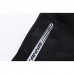 Mens Sports Printing Sweat Black Elastic Waist Breathable Shorts
