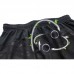 Mens Sports Printing Sweat Black Elastic Waist Breathable Shorts