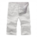 Men's Breathable Solf Cotton Linen Plaid Mid-Waist Slim Casual Shorts Pants Men's Breathable Solf Cotton Linen Plaid Mid-Waist Slim Casual Shorts Pants
