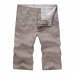Men's Breathable Solf Cotton Linen Plaid Mid-Waist Slim Casual Shorts Pants Men's Breathable Solf Cotton Linen Plaid Mid-Waist Slim Casual Shorts Pants