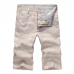 Men's Breathable Solf Cotton Linen Plaid Mid-Waist Slim Casual Shorts Pants Men's Breathable Solf Cotton Linen Plaid Mid-Waist Slim Casual Shorts Pants