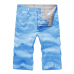 Men's Breathable Solf Cotton Linen Plaid Mid-Waist Slim Casual Shorts Pants Men's Breathable Solf Cotton Linen Plaid Mid-Waist Slim Casual Shorts Pants