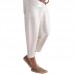 Men's Chinese Style Pure Color Cotton Loose Elastic Waist Casual Harem Pants Men's Chinese Style Pure Color Cotton Loose Elastic Waist Casual Harem Pants