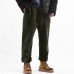 Mens Winter Thick Fleece Liner Elastic Waist Straight Leg Casual Pants