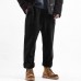 Mens Winter Thick Fleece Liner Elastic Waist Straight Leg Casual Pants