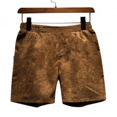 Summer Men's Vintage Cropping Casual Shorts Pants Loose Large Size Beach Shorts