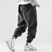 Men Denim Stitching Beam Feet Youth Harem Pants