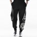 Mens Chinese Style Totem Printed Cotton Plus Size Vintage Trendy Harem Pants