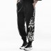 Mens Chinese Style Totem Printed Cotton Plus Size Vintage Trendy Harem Pants