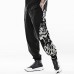 Mens Chinese Style Totem Printed Cotton Plus Size Vintage Trendy Harem Pants
