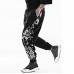 Mens Chinese Style Totem Printed Cotton Plus Size Vintage Trendy Harem Pants