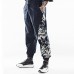 Mens Chinese Style Totem Printed Cotton Plus Size Vintage Trendy Harem Pants