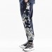 Mens Chinese Style Totem Printed Cotton Plus Size Vintage Trendy Harem Pants