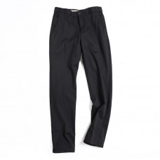 Men's Fashion Loose Fleece Warm Winter Zipper Fly Thick Business Casual Pants