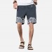 Mens Chinese Style Linen Shorts Summer Casual Board Shorts