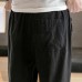 Mens Linen Pants Chinese Style Solid Color Simple Casual Trousers Mens Linen Pants Chinese Style Solid Color Simple Casual Trousers
