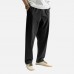 Mens Linen Pants Chinese Style Solid Color Simple Casual Trousers Mens Linen Pants Chinese Style Solid Color Simple Casual Trousers