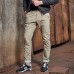 Men's Outdoor Casual Quicking Dry Small Feet Pants Fashion Solid Color Cotton Slacks