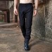 Men's Outdoor Casual Quicking Dry Small Feet Pants Fashion Solid Color Cotton Slacks