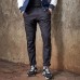 Men's Outdoor Casual Quicking Dry Small Feet Pants Fashion Solid Color Cotton Slacks