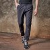 Men's Outdoor Casual Quicking Dry Small Feet Pants Fashion Solid Color Cotton Slacks