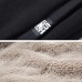 Mens Winter Loose Elastic Waist Wool Thickened Warm Soft Casual Pants