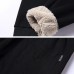 Mens Winter Loose Elastic Waist Wool Thickened Warm Soft Casual Pants