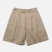 Men Solid Color Dual Pockets Vintage High Waisted Shorts Men Solid Color Dual Pockets Vintage High Waisted Shorts