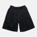Men Solid Color Dual Pockets Vintage High Waisted Shorts Men Solid Color Dual Pockets Vintage High Waisted Shorts