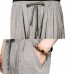 Chinese Style Men's Cotton Linen Casual Calf-Length Pants Summer Breathable Elastic Waist Harem Pant