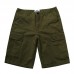 Mens 100% Cotton Pockets Casual Knee-Length Pants Breathable Loose Work Leisure Shorts