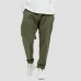 Men Cotton Solid Color Multi Pockets Harem Pants