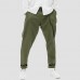 Men Cotton Solid Color Multi Pockets Harem Pants