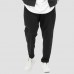 Men Cotton Solid Color Multi Pockets Harem Pants