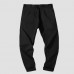 Men Cotton Solid Color Multi Pockets Harem Pants