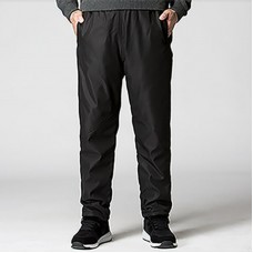 Mens Casual Breathable Soft Loose Comfy Double Wear Thickened Warm Drawstring Pants