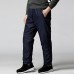 Mens Casual Breathable Soft Loose Comfy Double Wear Thickened Warm Drawstring Pants